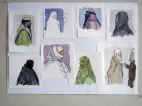 Tilslørede, kvinder, niqab, burka, chador 